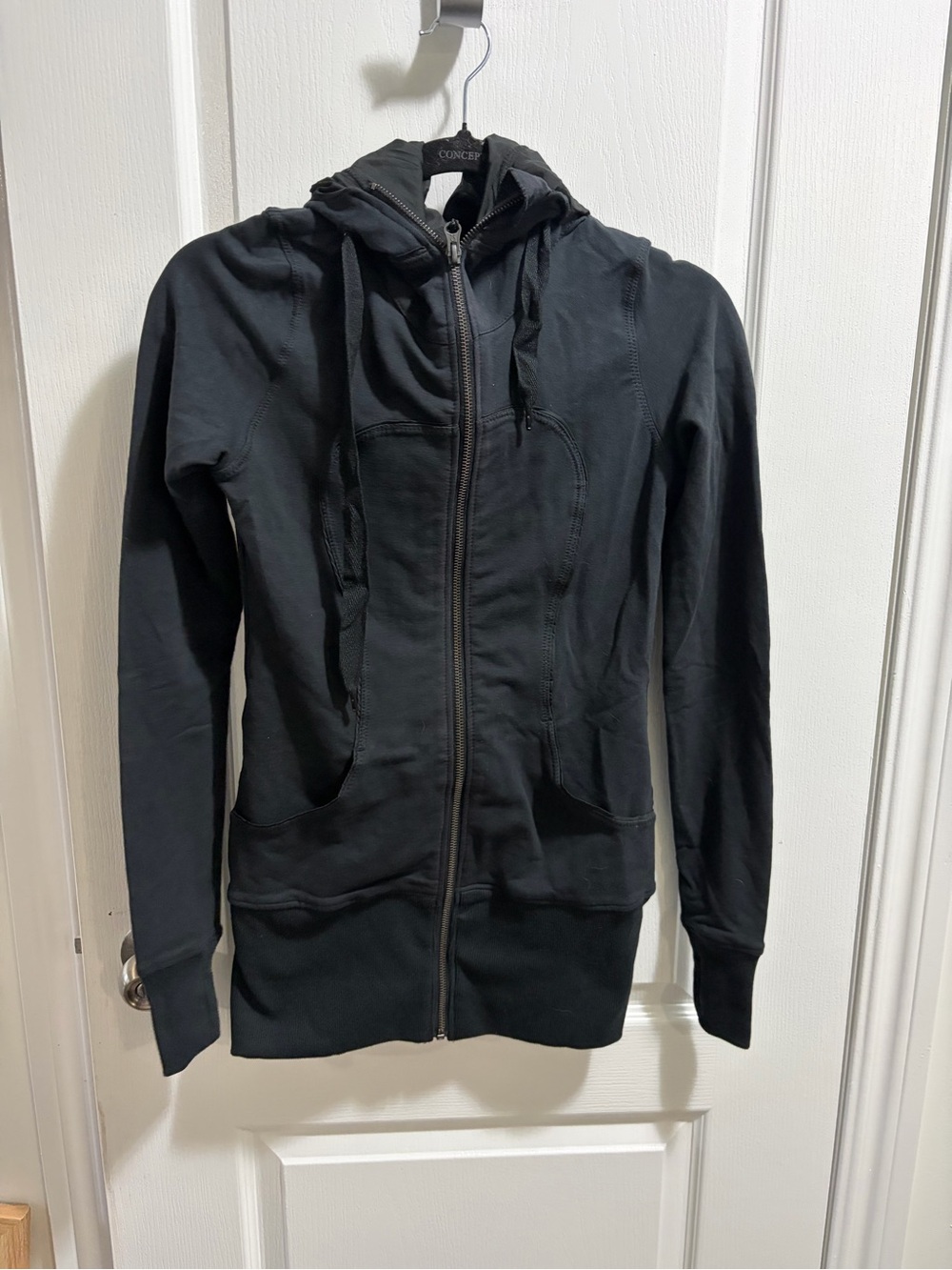 lululemon athletica Black Hooded Zip Jacket